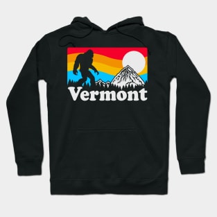 Vermont Bigfoot Sasquatch, Unique Cryptid Retro Hoodie